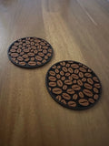 Bases para Copos Grãos de Café