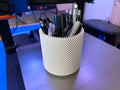 Porta-canetas Vaso Espiral Tátil