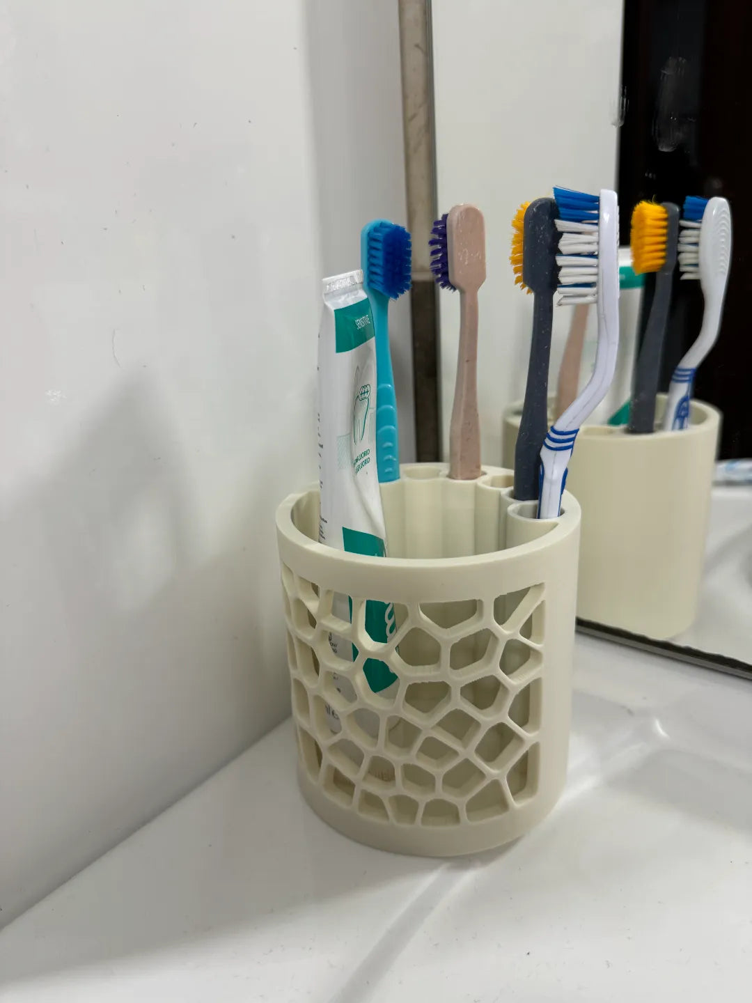 Suporte Escova e Pasta de Dentes