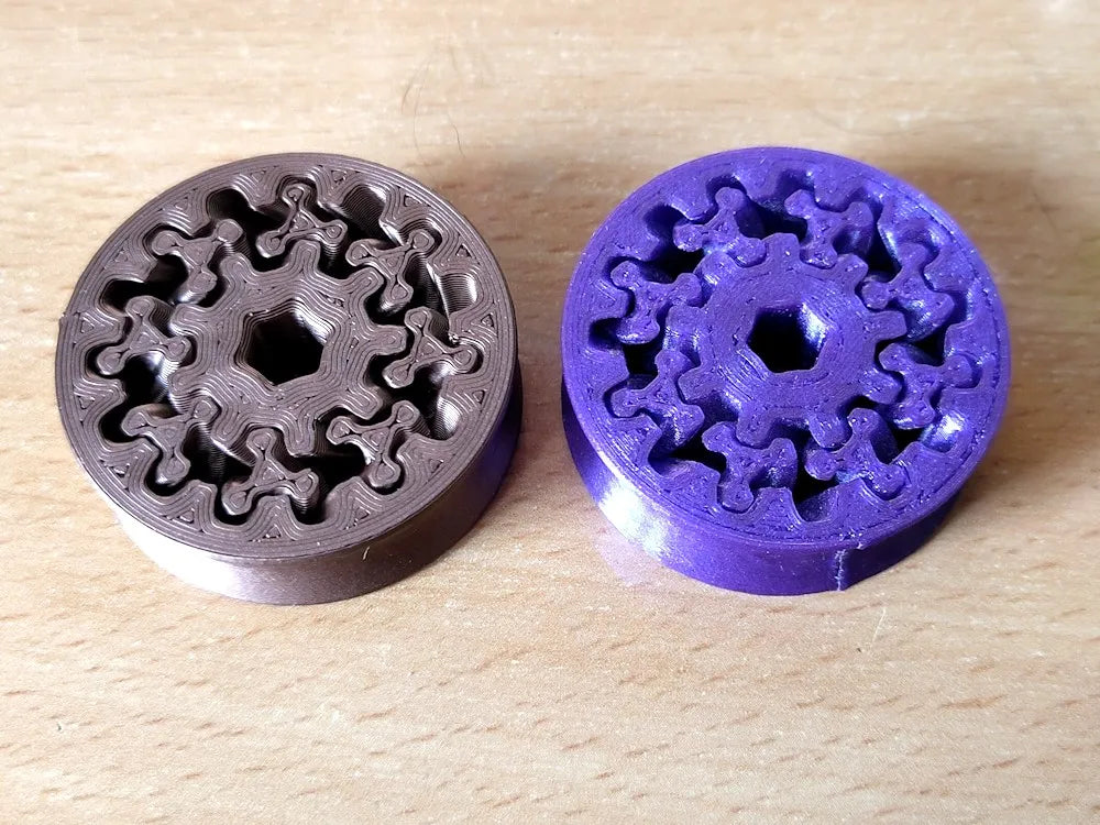 Fidget Engrenagem Planetária Tripla