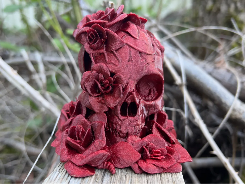 Caveira com Rosas