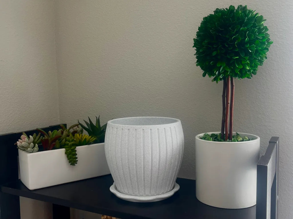 Vaso Grego Efeito Mármore