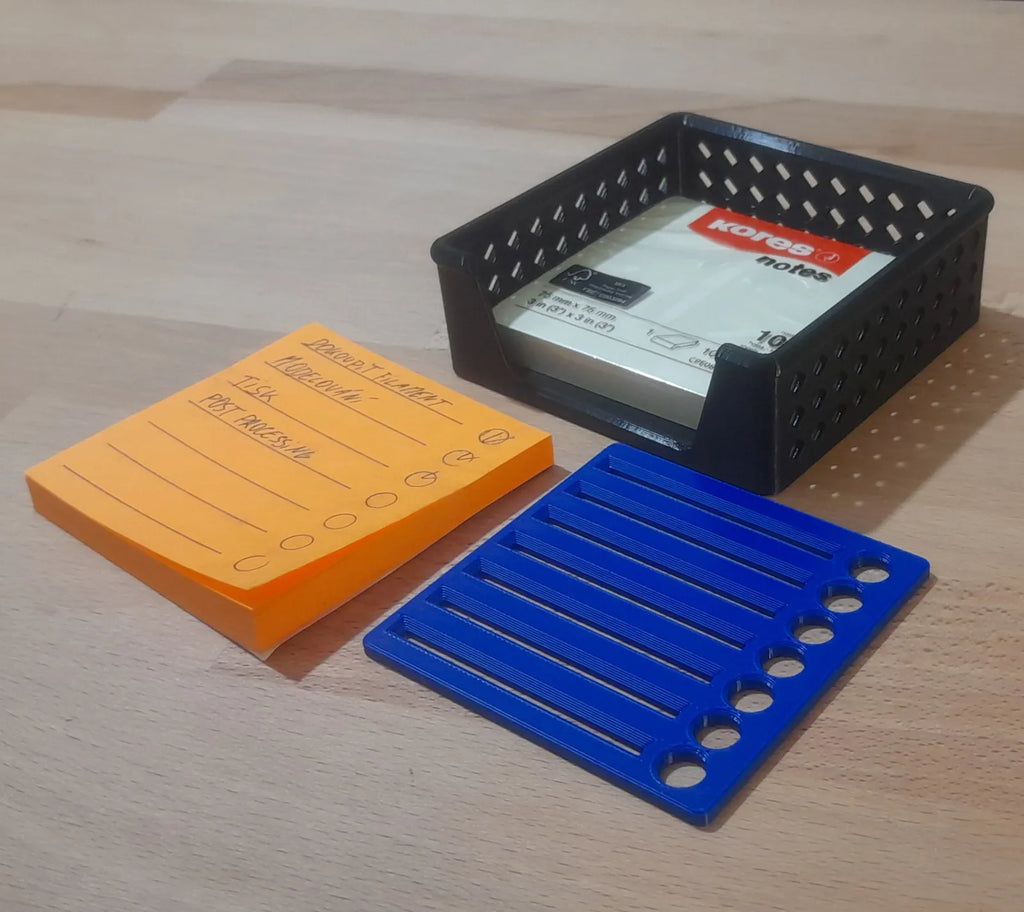 Organizador de Post-its com Guia de Tarefas