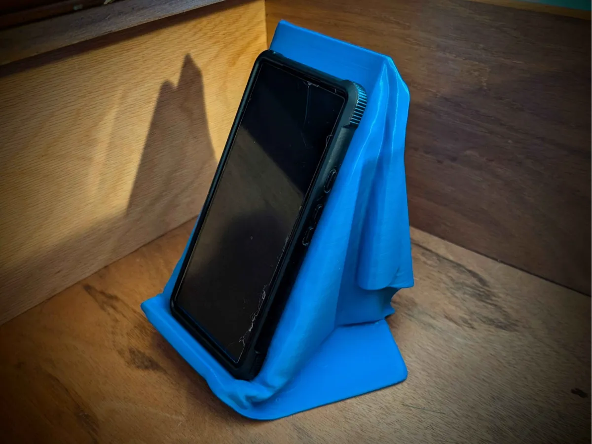 Suporte de Telemóvel Efeito Tecido