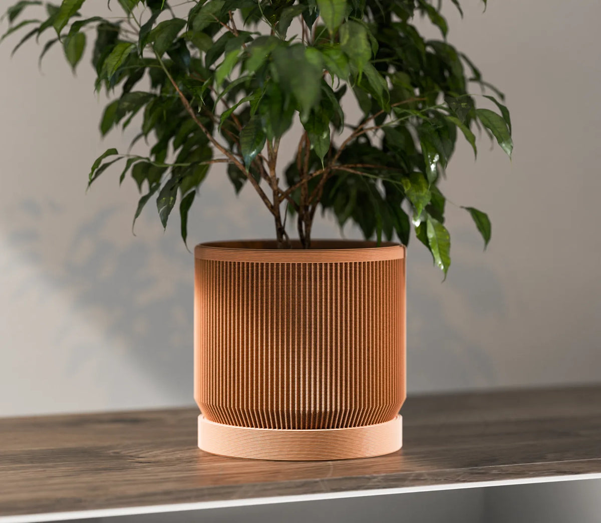 Vaso Canelado Mid-Century