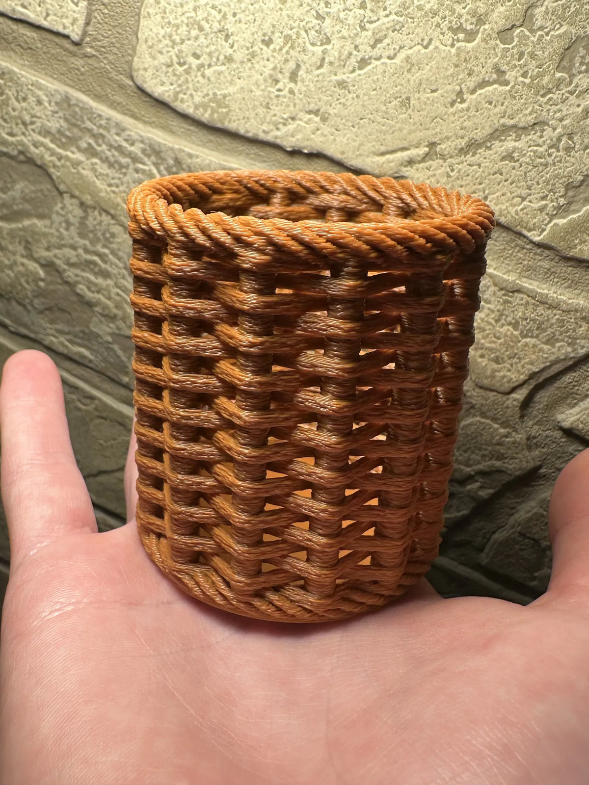 Porta-lápis Efeito Tecido