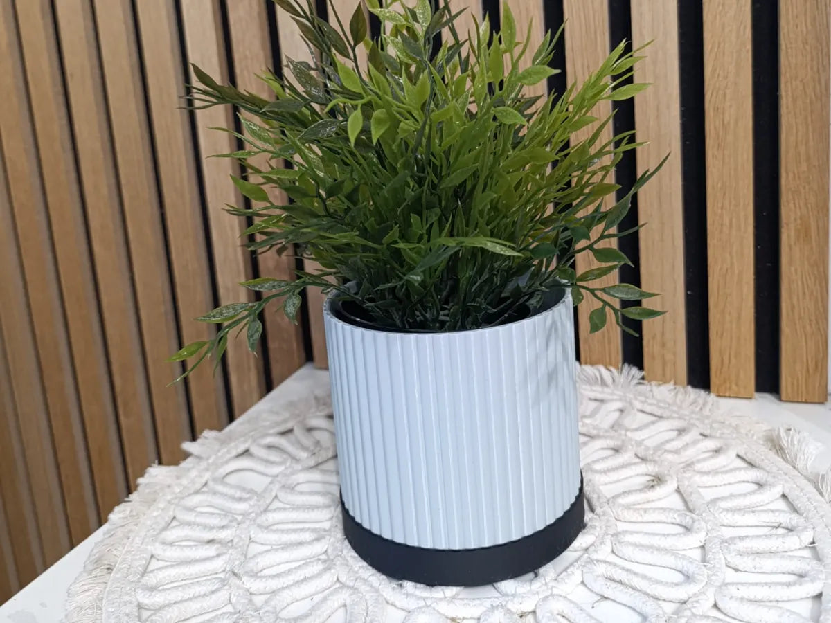Vaso Canelado Bicolor Grande