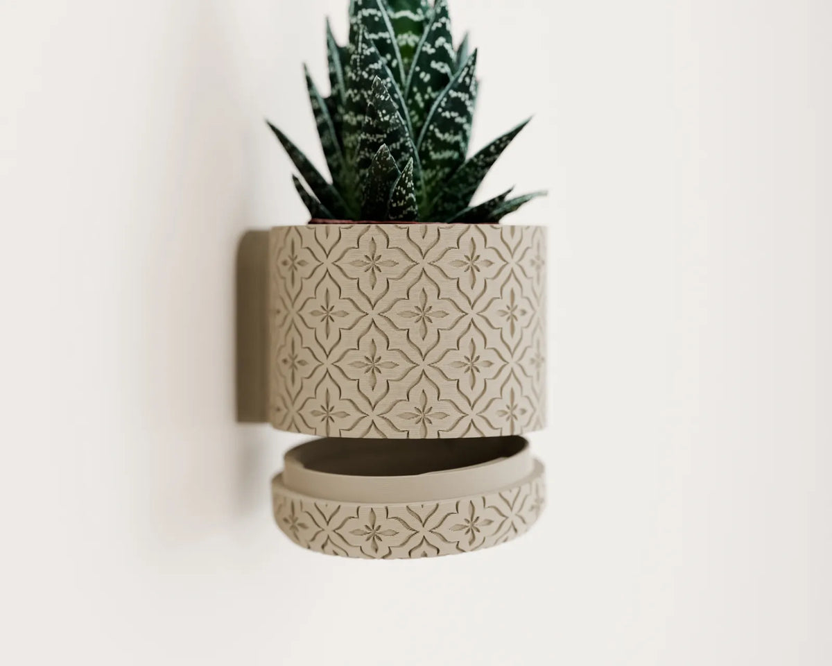 Vaso de Parede com Prato Removível
