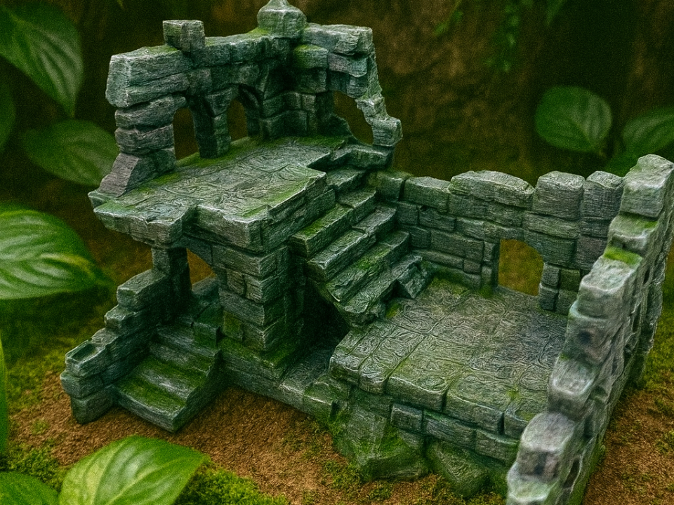 Ruínas Antigas impresso em 3D - Vértice Arte 3D