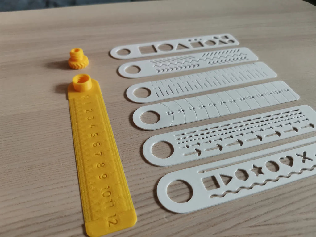 Régua Modular Dobrável com Stencils