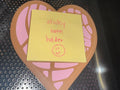 Porta Post-it Concha Coração