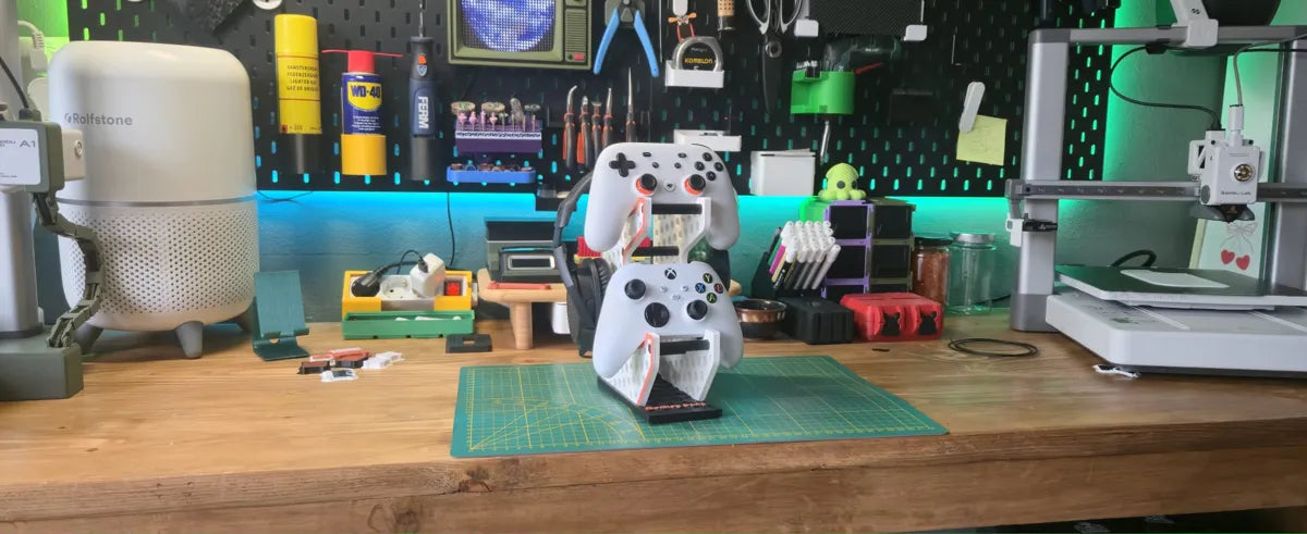 Suporte Duplo para Comandos e Headset