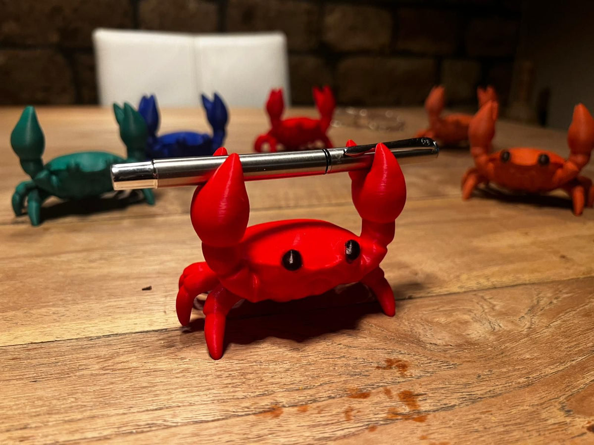Caranguejo impresso em 3D - Vértice Arte 3D