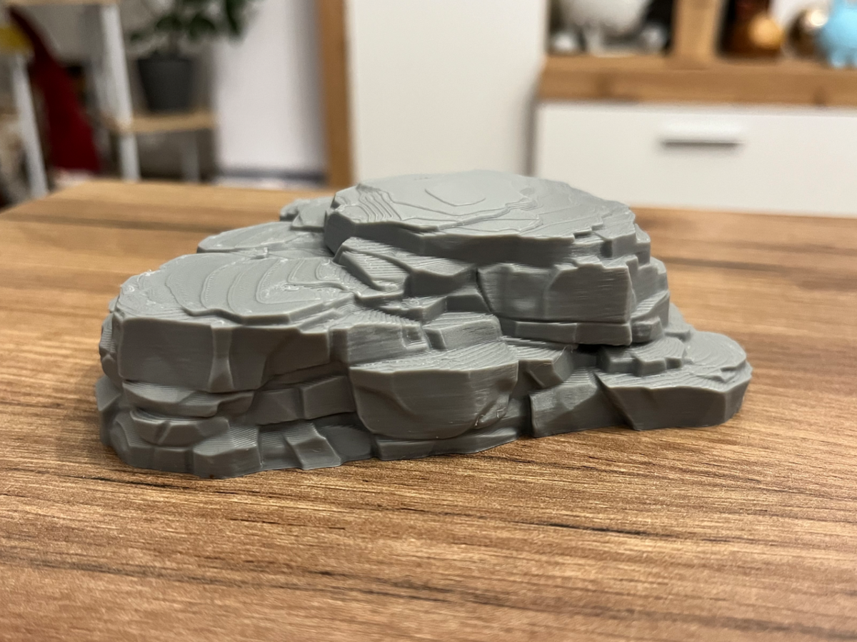 Pedregulho impresso em 3D - Vértice Arte 3D
