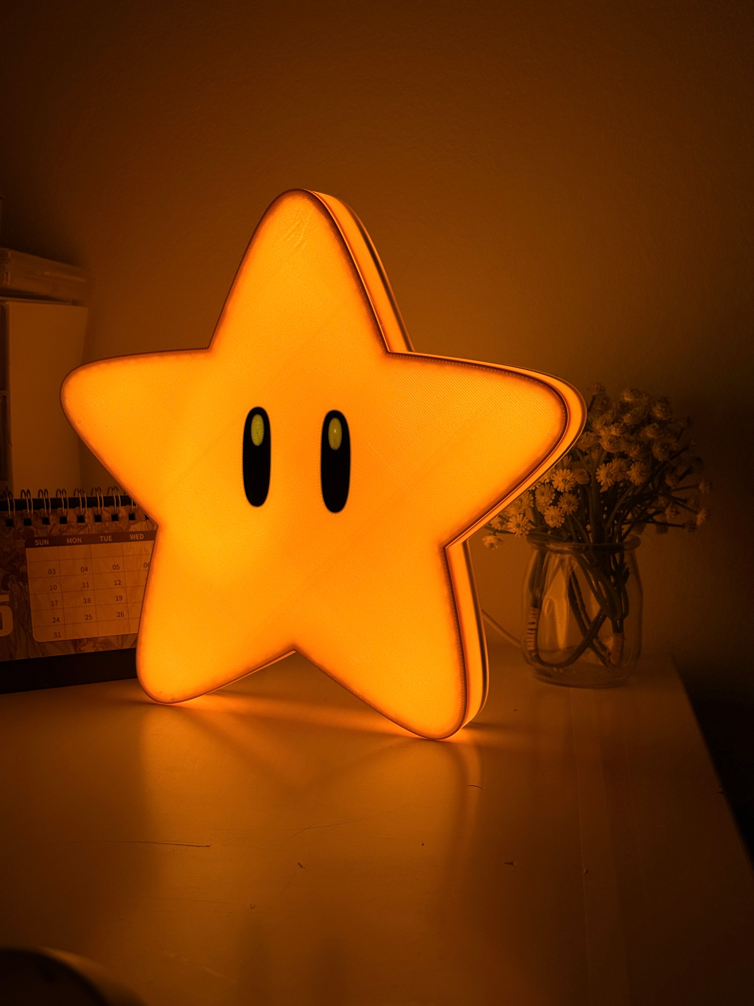 Candeeiro Estrela Super Mario