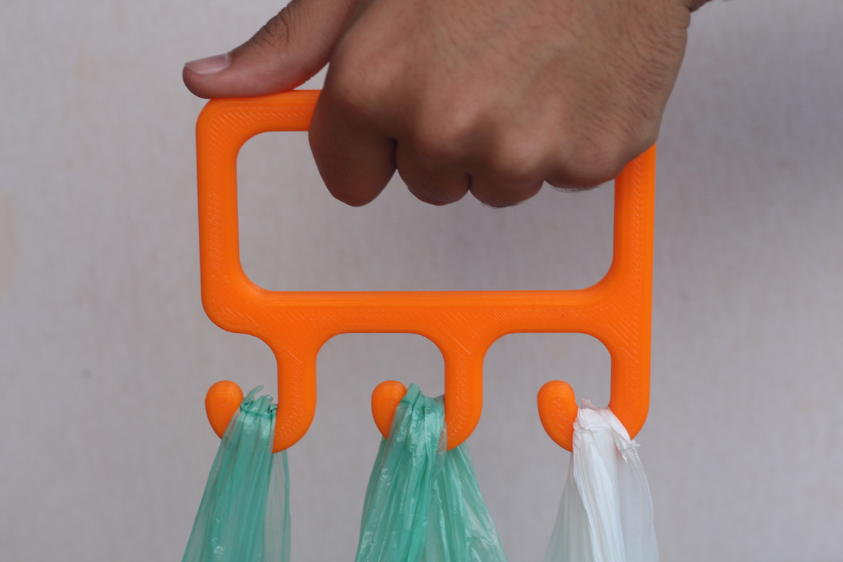 Pega para Sacos de Compras impresso em 3D - Vértice Arte 3D