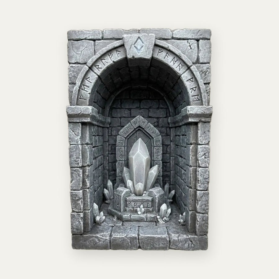 Book Nook Corredor de Cristal – Vértice Arte 3D