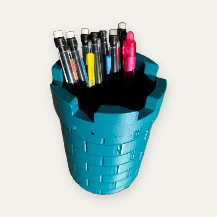 Porta-lápis Castelo – Vértice Arte 3D